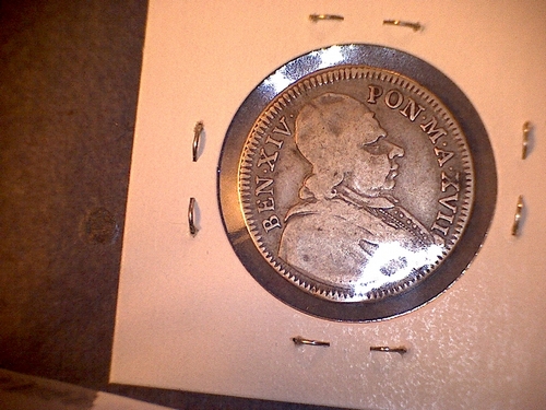 25-MM-Silver-Who-Is-Ben14-Id:-1756-Ad-Papal-States-1/5-Scudo